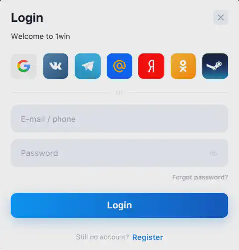 1win login