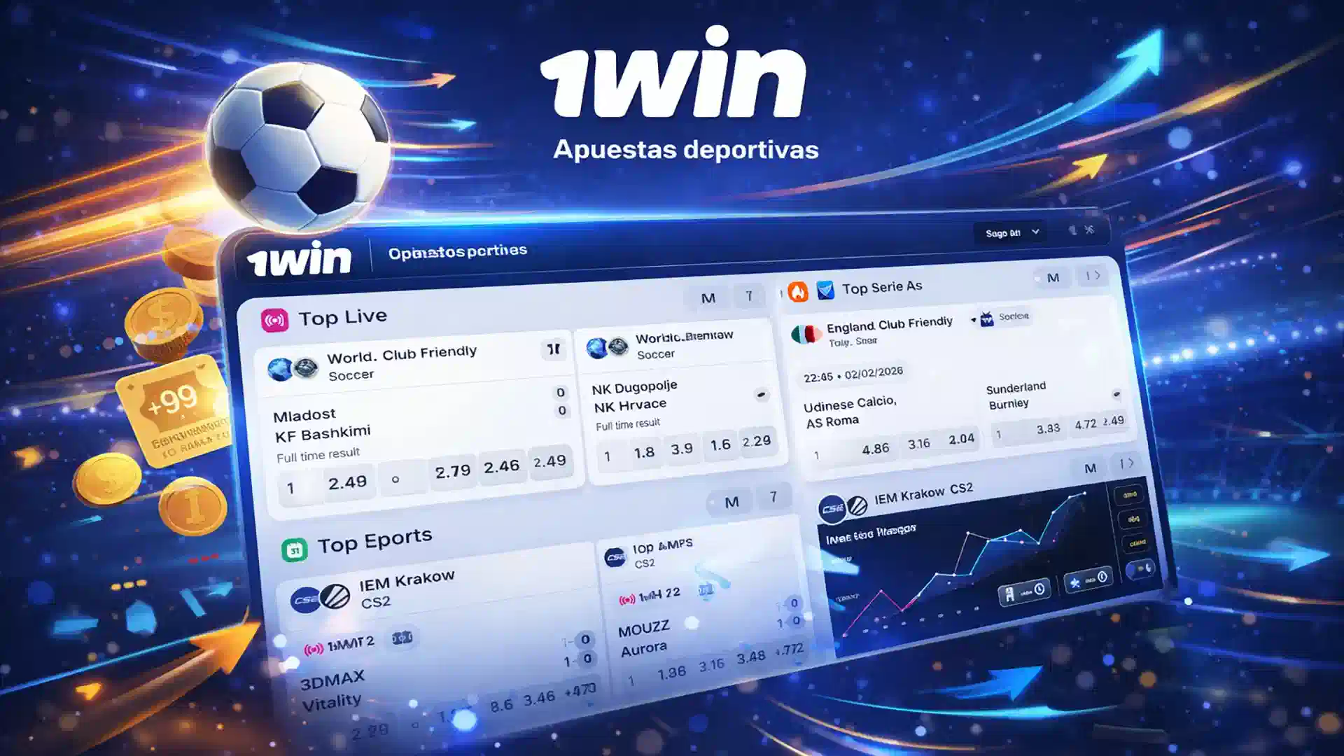 Apuestas deportivas en 1win Chile con cuotas en vivo y eventos internacionales