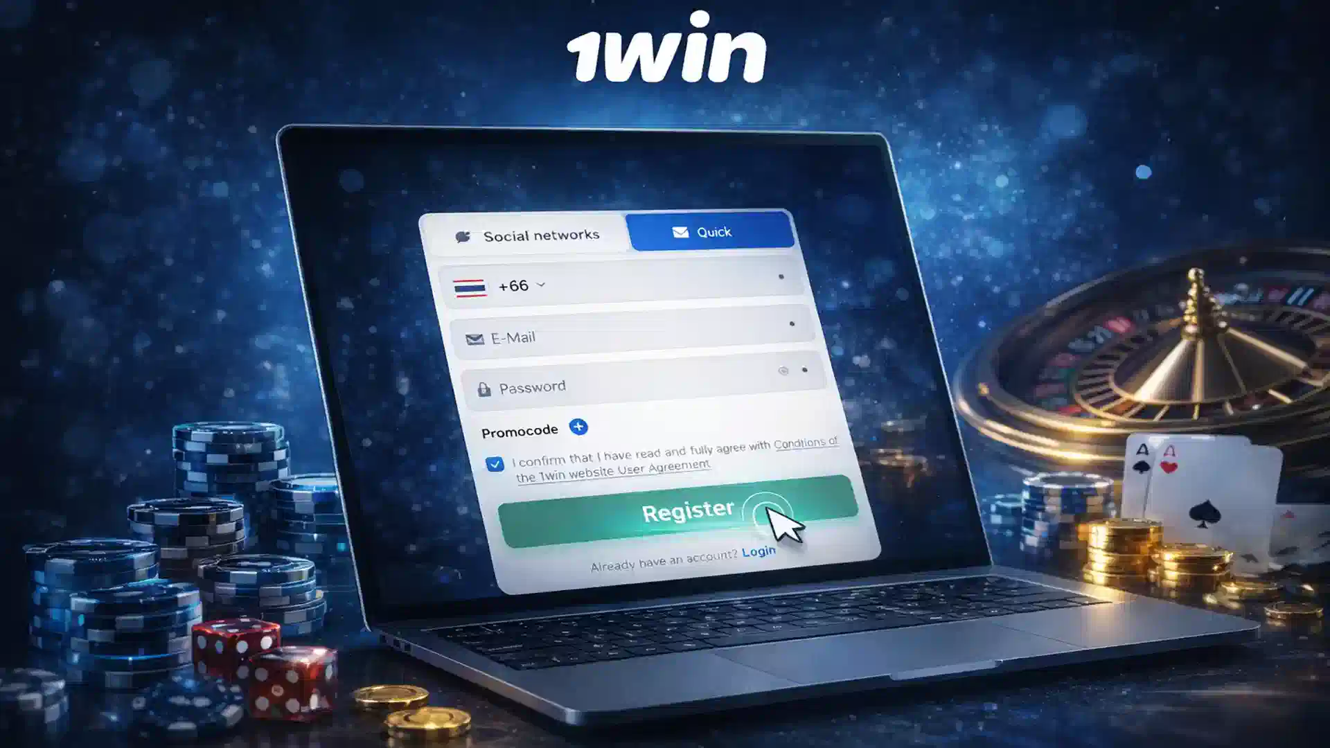 1win registration and login process in Mylaysia with fast sign up and secure access.