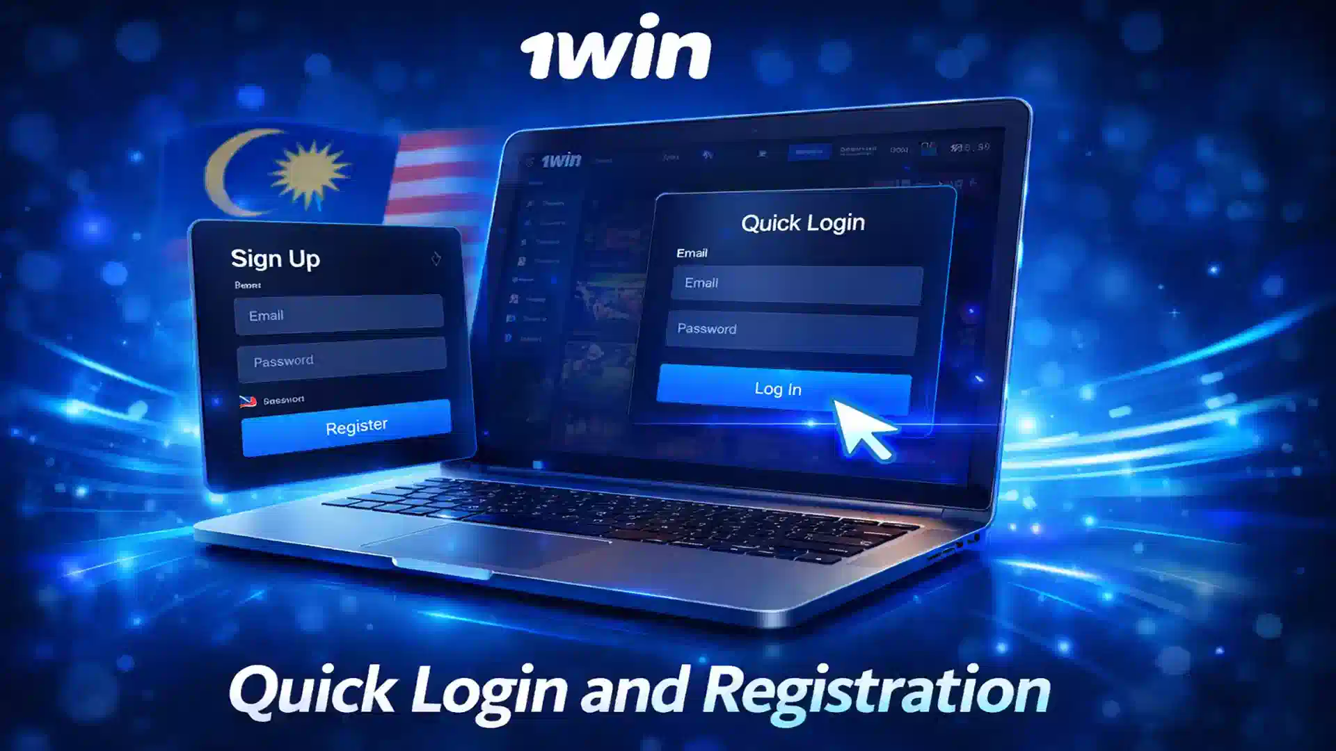 Quick login and registration on 1win platform allowing fast account access and instant gameplay.